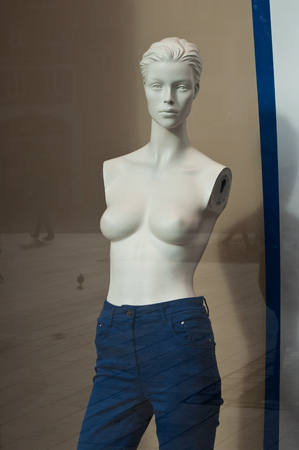 mannequin in the women fashion showroomの写真素材