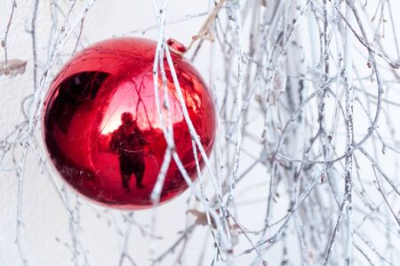 festive christmas decoration bauble seasonal winterの写真素材