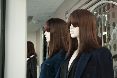 mannequin in a women fashion shopping store