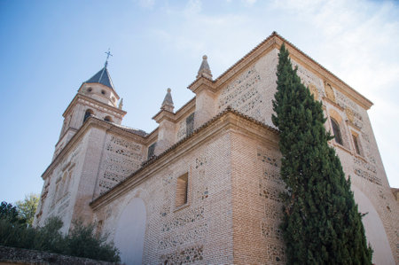 Church of Santa Maria in Alhambra, Spain.のeditorial素材