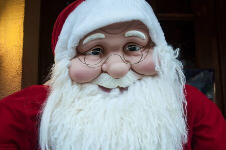 portrait of santa claus in the streetの写真素材