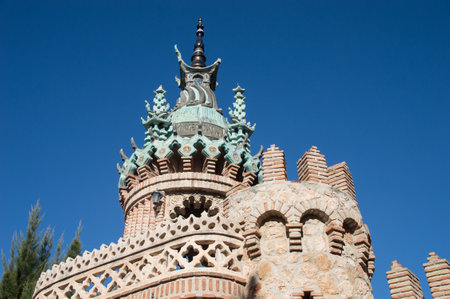 Colomares castle In memory of christophe colomb at Benalmadena in Spainのeditorial素材