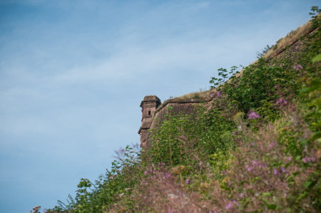 medieval fortification of Belfort in Franceのeditorial素材