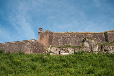 medieval fortification of Belfort in Franceのeditorial素材