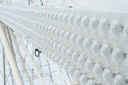 detail structure of the big christmas wheel の写真素材