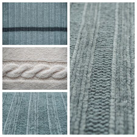 collection of wool pullover texture