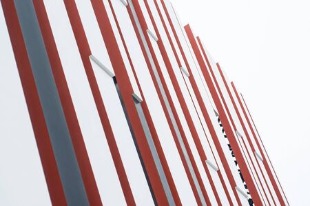 retail of modern architecture with red  linesの写真素材