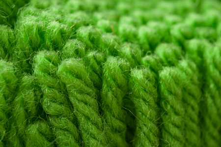 closeup of green wool wire textureの写真素材