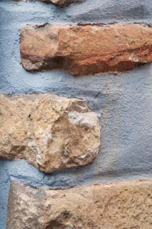 Closeup of old stoned wall texture