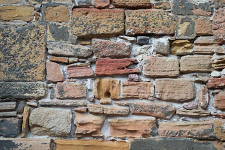 closeup of ancient stoned wall texture