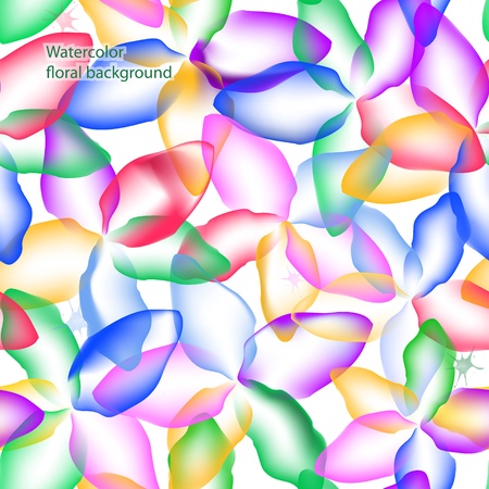 Watercolor floral backgroundのイラスト素材