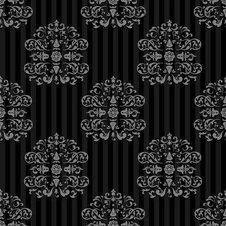 Seamless Vector Royal background  Gray strips on Darkのイラスト素材