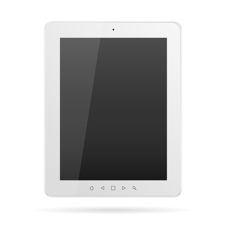 Tablet computer  White frame vector tablet PC isolated on whiteのイラスト素材