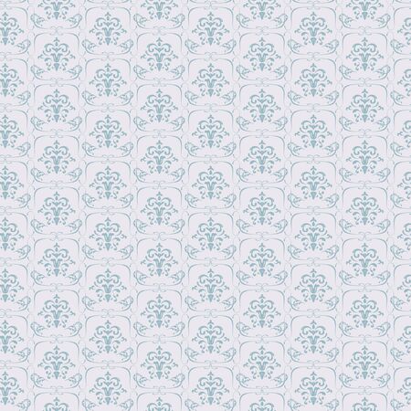 Vector Blue Seamless wallpaper pattern on light backgroundのイラスト素材