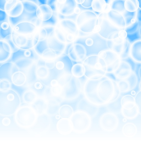 Vector Bubbles Blue Abstract Background horizontal Seamless