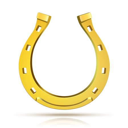 Horseshoe isolated on white background Illustrationのイラスト素材