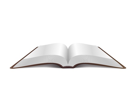 Open Book Vector Illustration isolated on white backgroundのイラスト素材