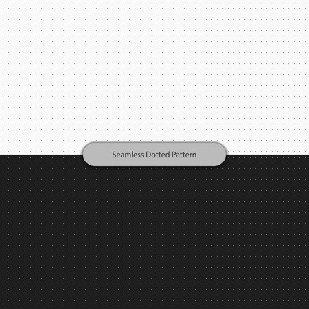 Stylish vector seamless dotted pattern on white and blackのイラスト素材