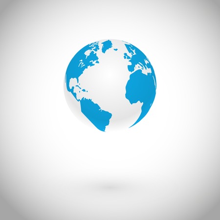 Globe Symbol over white concept Vector Iconのイラスト素材