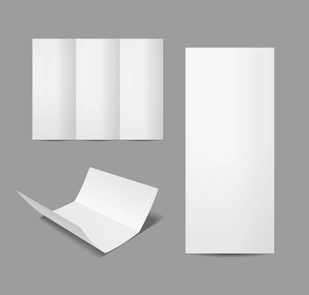 empty leaflet or brochure design template vector eps10 illustrationのイラスト素材