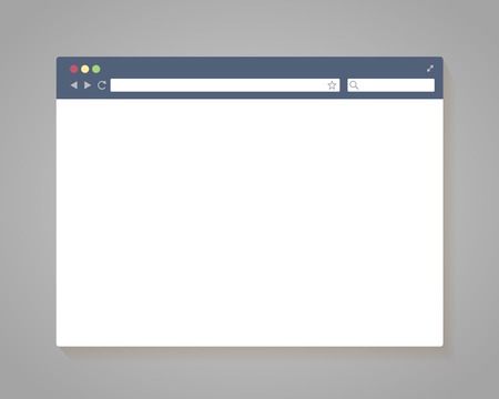Vector Simple Browser Window in flat styleのイラスト素材