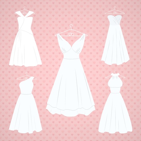 Wedding dressesのイラスト素材