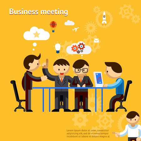 Business meetingのイラスト素材
