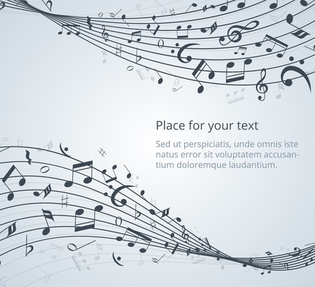 musical notesのイラスト素材