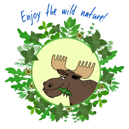 Enjoy The Wild Natureのイラスト素材