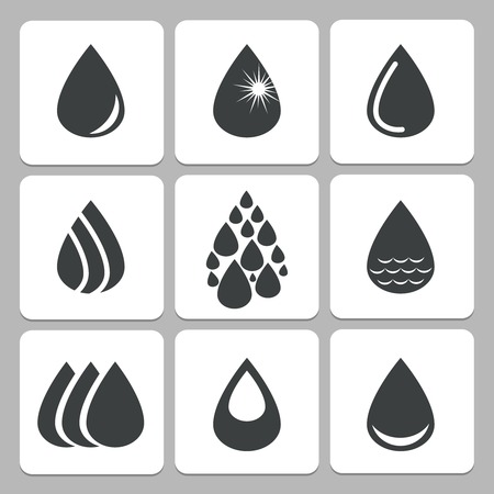 drop iconsのイラスト素材