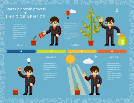 Creative Business Timeline Infographics Designのイラスト素材