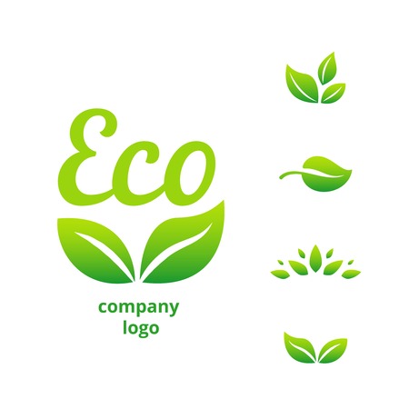 eco logoのイラスト素材