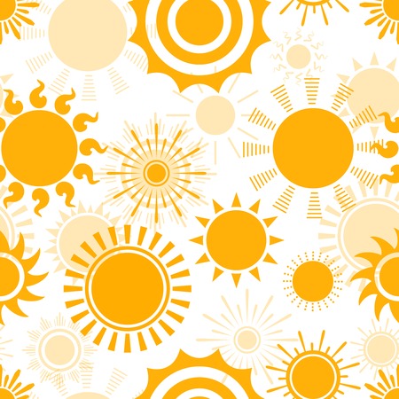Sunny seamless patternのイラスト素材