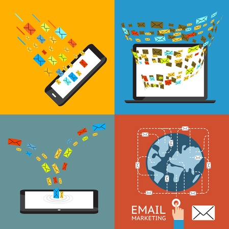 email marketing illustrationのイラスト素材