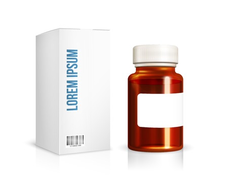 Medical glass bottleのイラスト素材