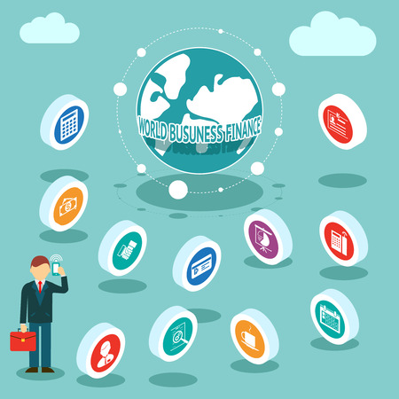World Business Financesのイラスト素材