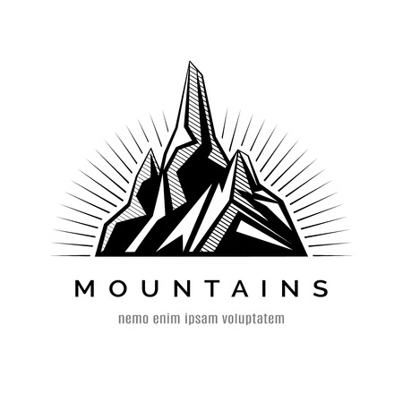 Mountains iconのイラスト素材