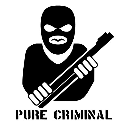 Criminal person iconのイラスト素材
