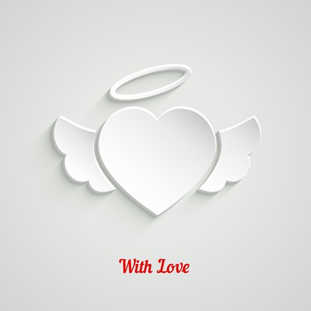 Valentines Day Paper Heartのイラスト素材