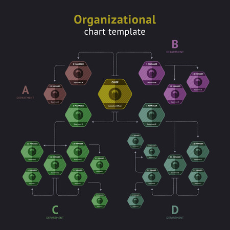 Vector organization chartのイラスト素材