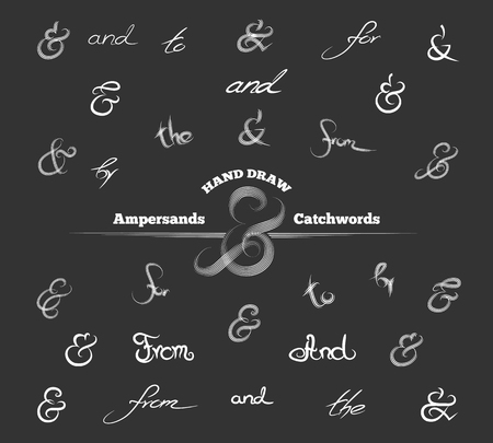Decoration ampersands and catchwordsのイラスト素材