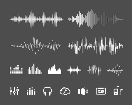 Sound waveformsのイラスト素材