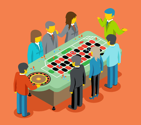 Isometric casino. のイラスト素材