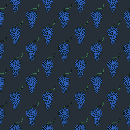 Modern grape geometric background. Pattern seamless, design decoration food, vector illustrationのイラスト素材