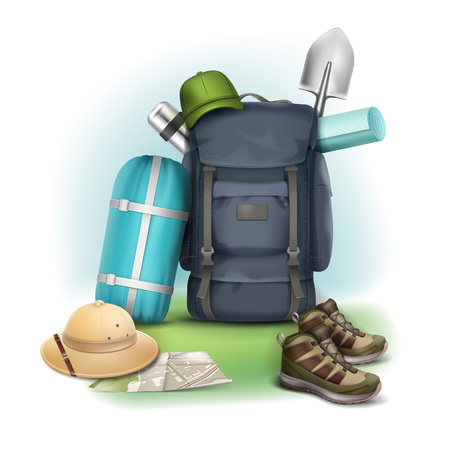 Vector Camping stuffのイラスト素材
