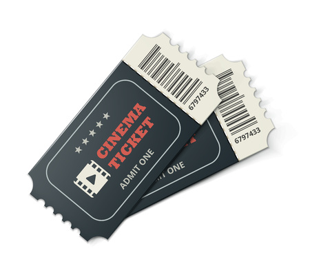 Two cinema ticketsのイラスト素材