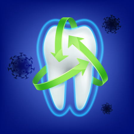 Tooth protection conseptのイラスト素材