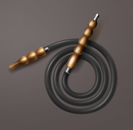 Coiled hookah hoseのイラスト素材