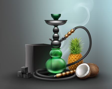 Big green hookahのイラスト素材