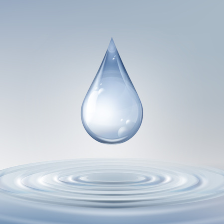 Shiny water dropのイラスト素材